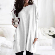 WW | Tunika mit Taschen - bequeme Damen Oversized Top