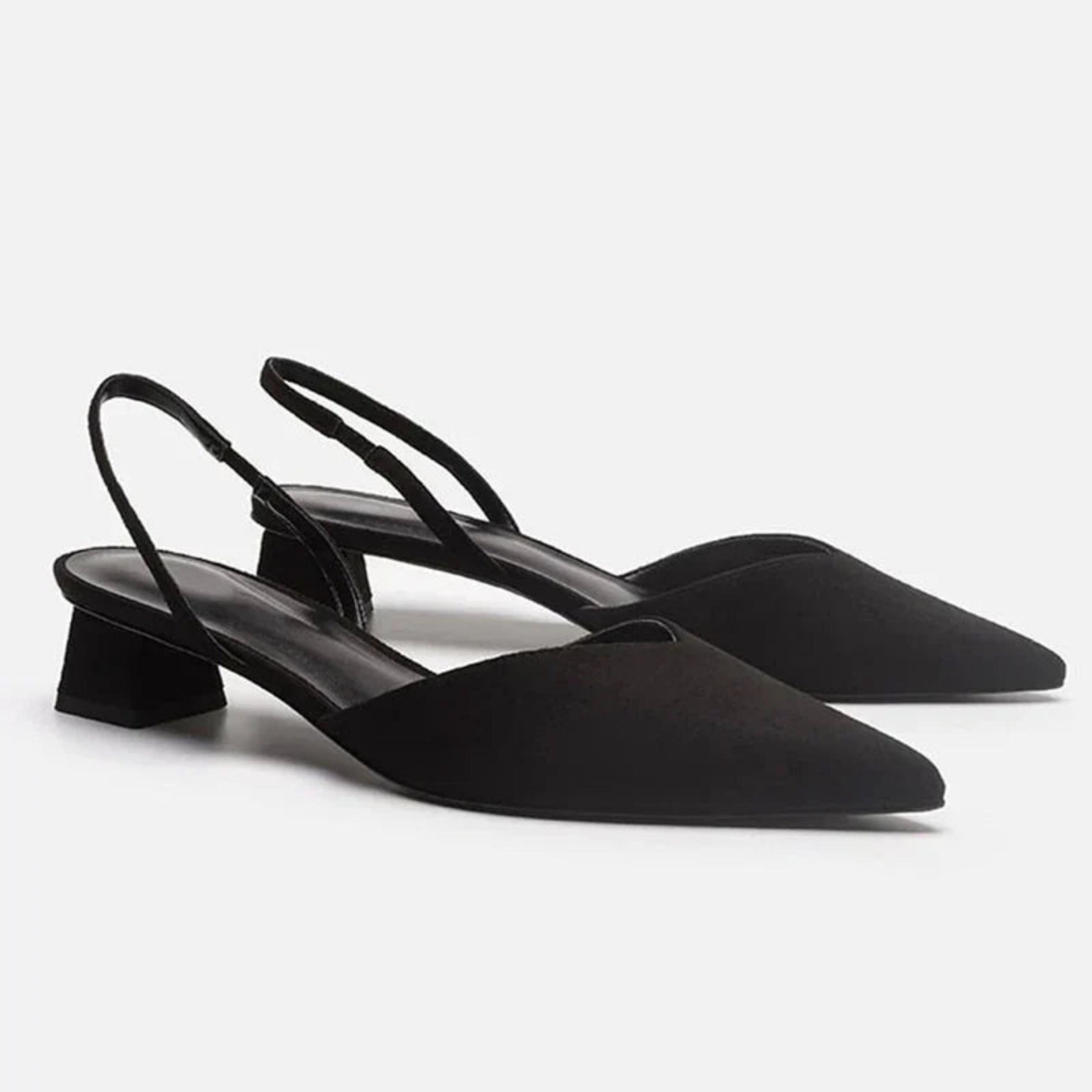 WW | Slingback Pumps mit Niedriger Ferse