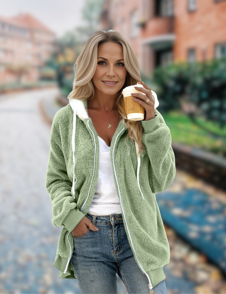 W&W Mode Jacke | Bequeme Fleecejacke für Damen