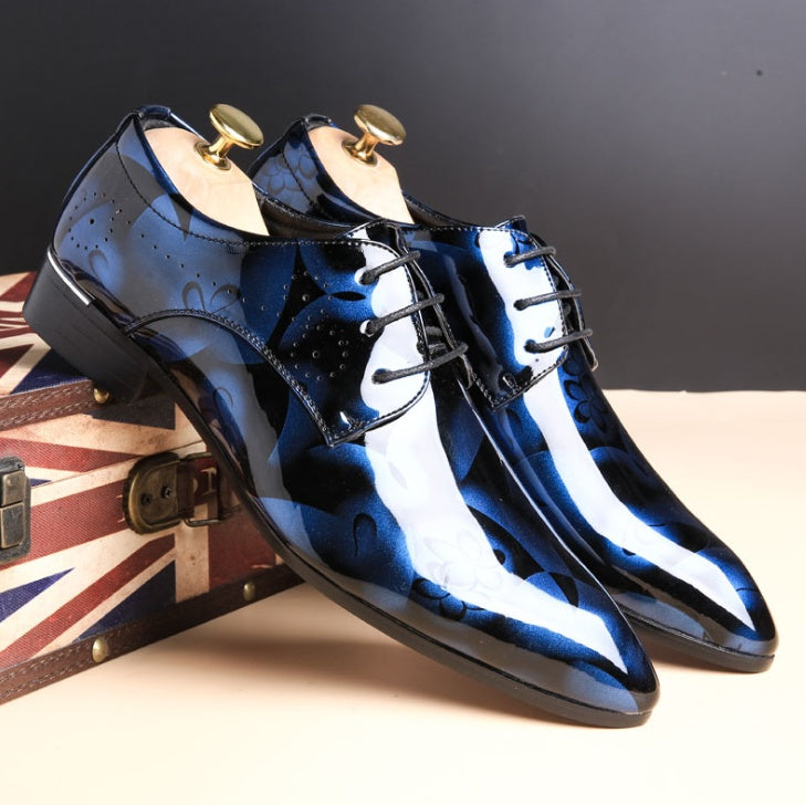 WW | Große Herren Business Freizeitschuhe Aus Glanzleder