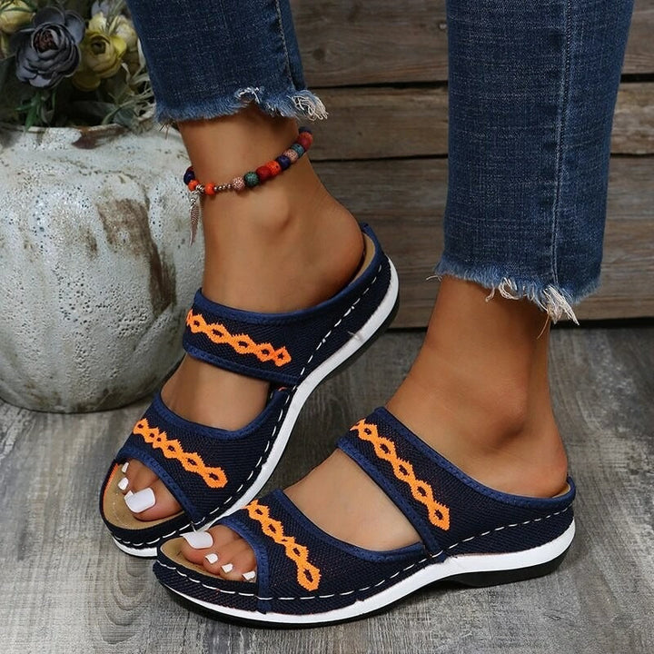 W&W Mode | Orthopädische Ledersandalen mit Stützfunktion für Diabetiker