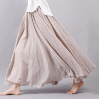 WW | Lässig fallender Boho Maxi Rock für Damen