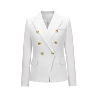 Damen Blazer im doppelten Knopfdesign mit goldenen Akzenten WW