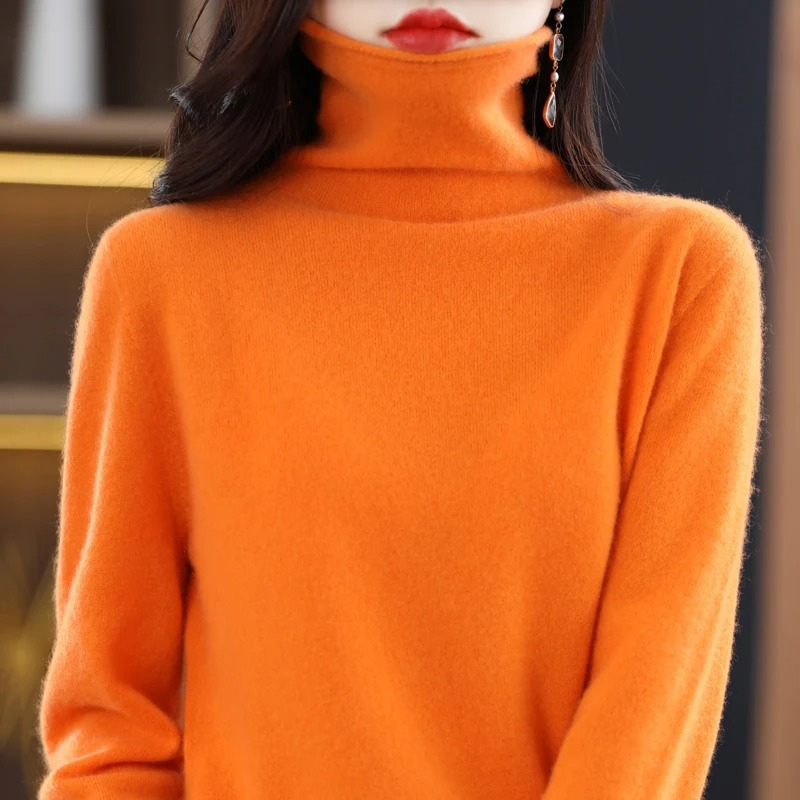 WW | Luxe Cashmere Pullover Damen Weicher Rollkragenpullover, Warm & Stilvoll