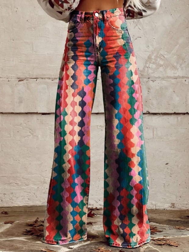 WW | Bequeme Vintage-Hose Mit Weitem Bein