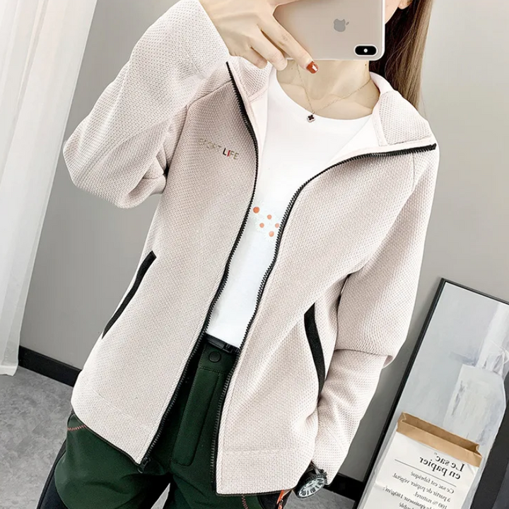 W&W Mode | Fleecejacke Damen, Leicht Und Atmungsaktiv Mit Reißverschluss