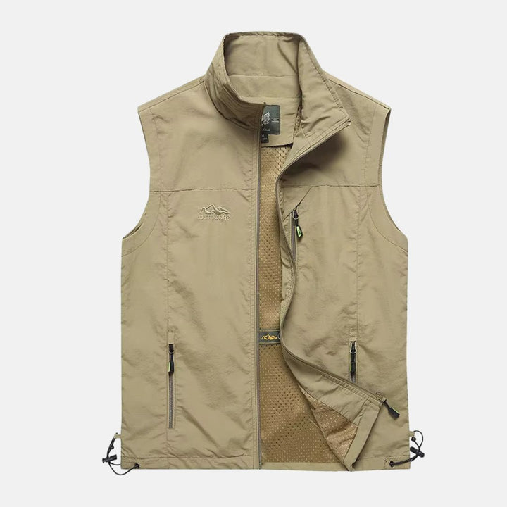 W&W Mode | Leichte Multifunktionsweste mit Taschen für Herren für den Outdoor-Einsatz