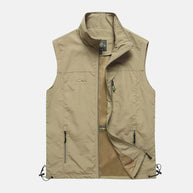 WW | Leichte Multifunktionsweste mit Taschen für Herren für den Outdoor-Einsatz