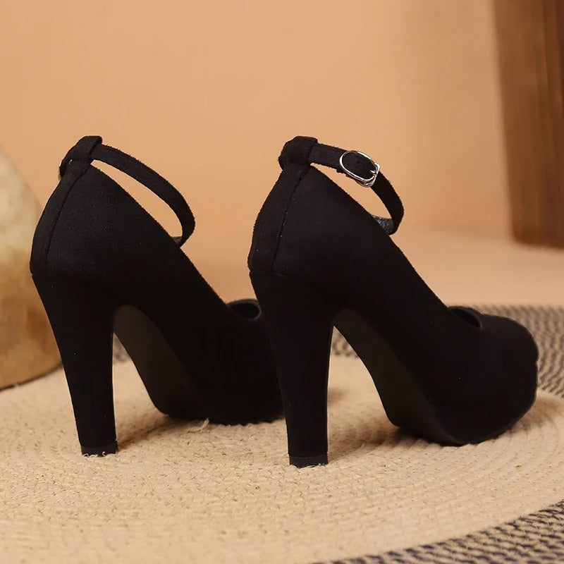 Damen-Pumps mit hohem Absatz und gepolsterter Innensohle