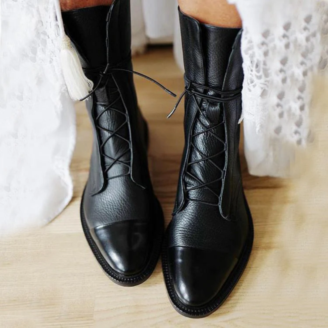 W&W Mode | Elegante Lederstiefel Mit Absatz