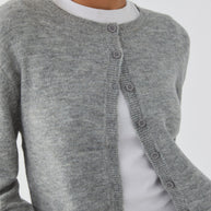 WW | Bunter Unifarbener Damen-Cardigan