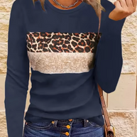 WW | Langarm-T-Shirt mit Leopardenmuster