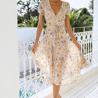 WW | Kleid in Midi Länge, Ideal Für Frühling Und Den Täglichen Gebrauch