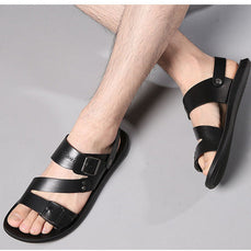 WW | Sandalen Aus Spaltleder Mit Schnalle