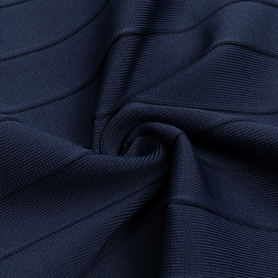 Midikleid mit Umschlagbund | Blau