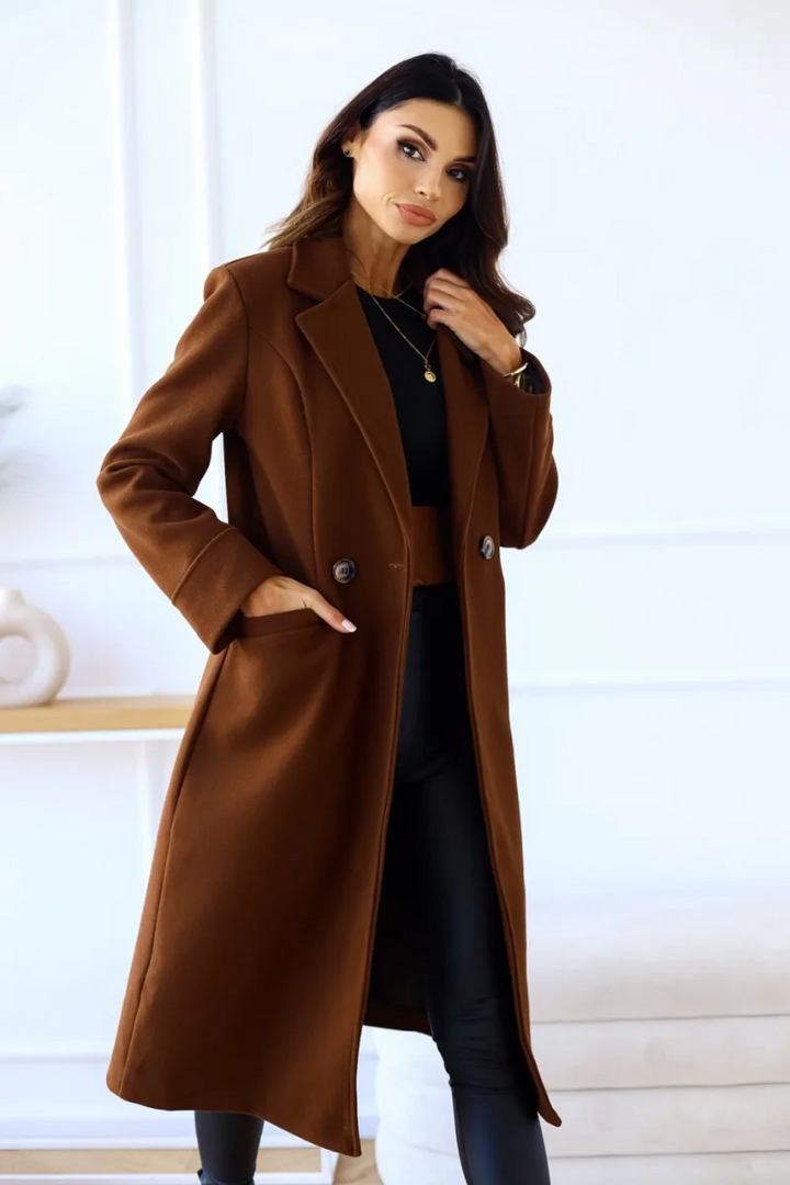 W&W Mode | Klassischer Langer Trenchcoat mit
