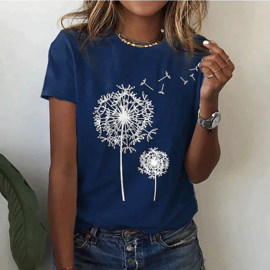 W&W Mode | T-Shirt Mit Kurzarm Bedruckt Lässig