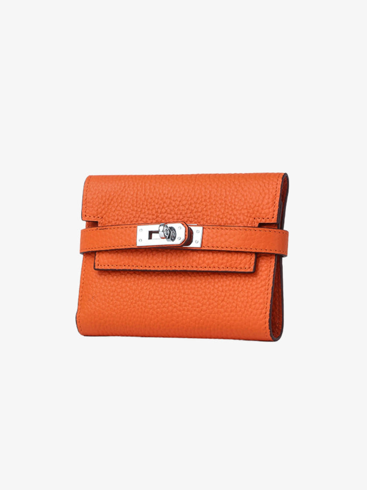 Kleine Damenbrieftasche aus Leder