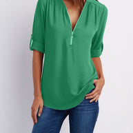 Maxime™ - Langärmelige Lockere Bluse