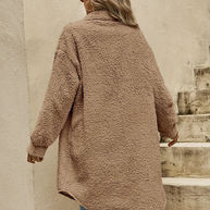 WW | Teddyjacke - bequeme lange Damenjacke