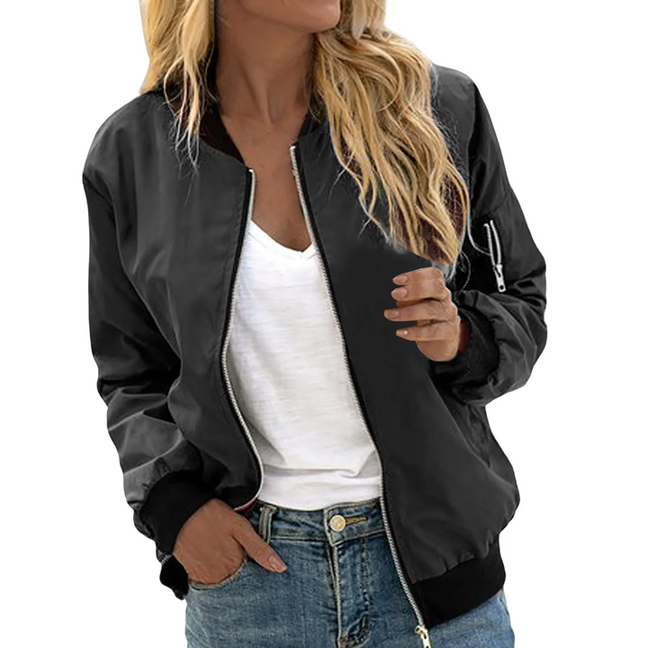 W&W Mode | Klassisches Lässiges Bomberjacke Damen