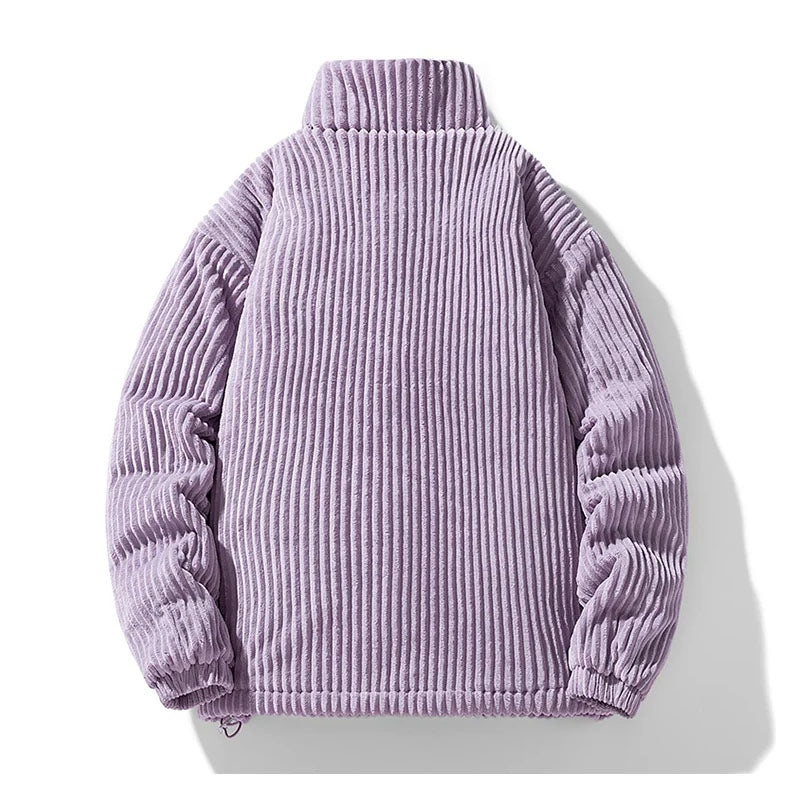 W&W Mode | Gestepptes Cord-Samt-Jacke – Stil & Komfort Für Damen