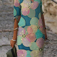 WW | Charmantes Leinenkleid mit Floralprint