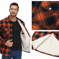 WW | Karierte Jacke für Herren Kurz