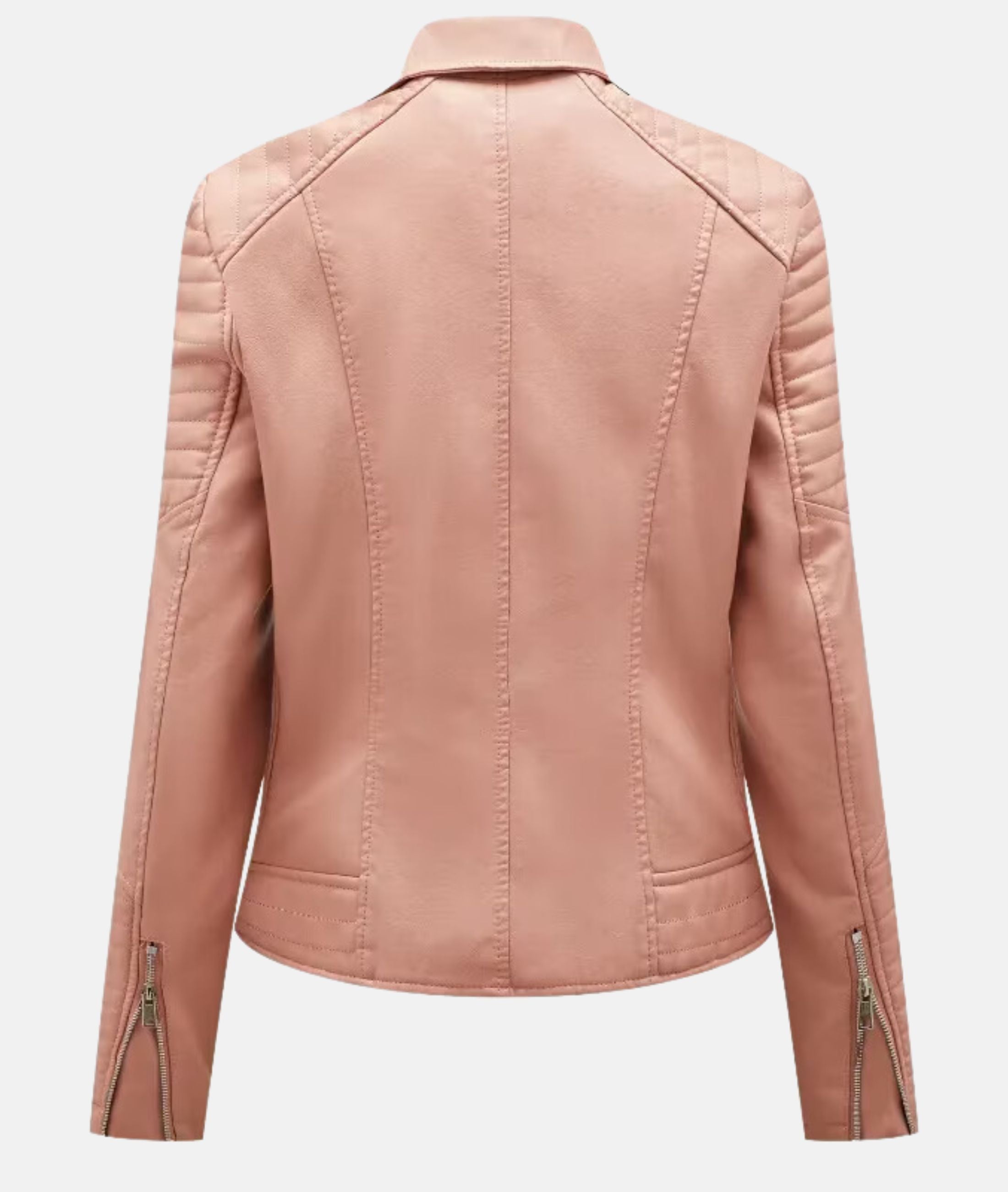 WW | Damen Lederjacke ohne Kapuze - Stilvolle Bikerjacke