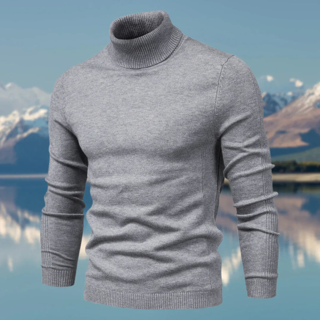 WW | Klassischer Pullover Mit Rollkragen Für Herren