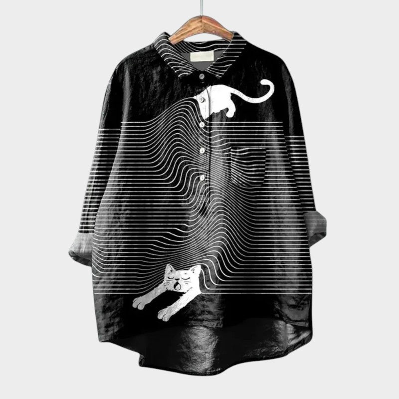 WW | Lässige Bluse mit Rundhalsausschnitt