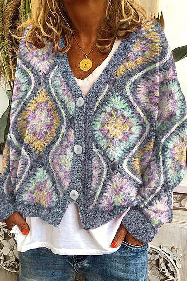 WW | Bedruckte Boho-Weste im Vintage-Stil