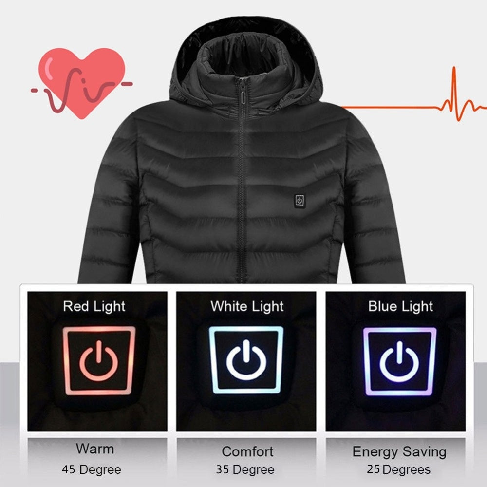 WW | Elegante USB-heizbare Jacke für Herren, thermisch Winter