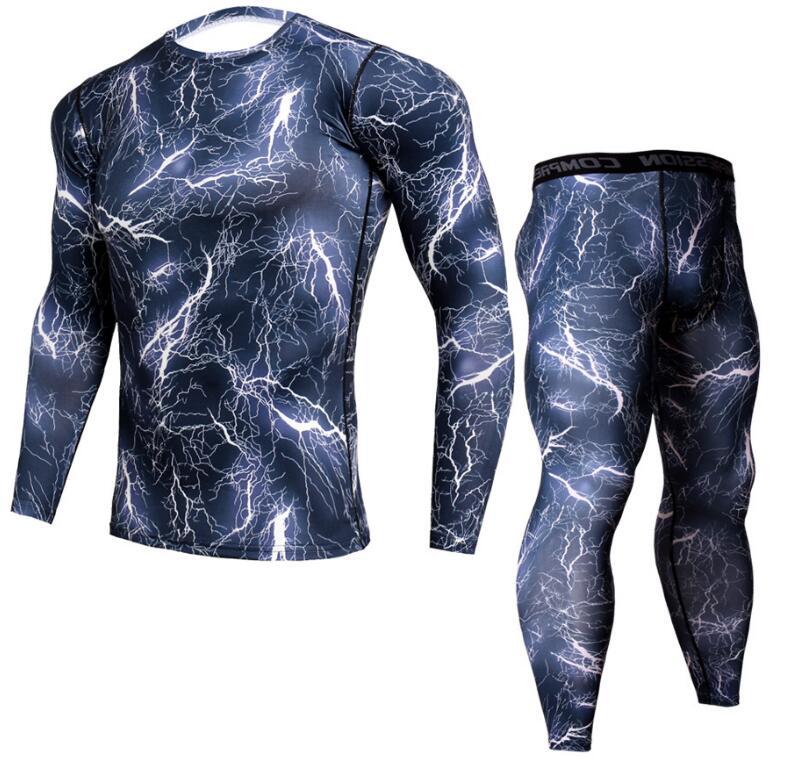 WW | Camouflage Jogginganzug Mit Kompression Für Herren