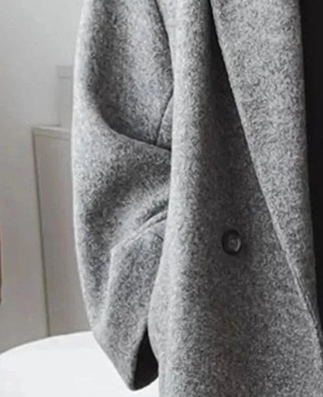 W&W Mode | Oversize Damen-Mantel Mit Reverskragen aus edlem Mischgewebe