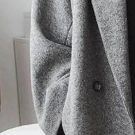 WW | Oversize Damen-Kaschmir-Mantel Mit Reverskragen