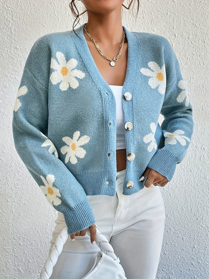 W&W Mode | mit Blumenmuster und langen Ärmeln Für Frauen