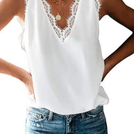 Damen Bluse mit elegantem Spitzeneinsatz WW