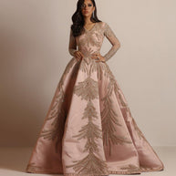 Damen Glamouröses Ballkleid mit feiner Paillettenverzierung und langem Schnitt WW