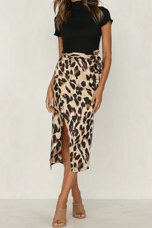 WW | Eleganter Rock mit Leopardenmuster