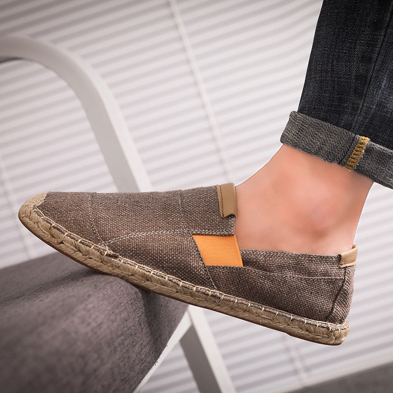 WW | Stilvolle Leichte Canvas Loafer Für Herren