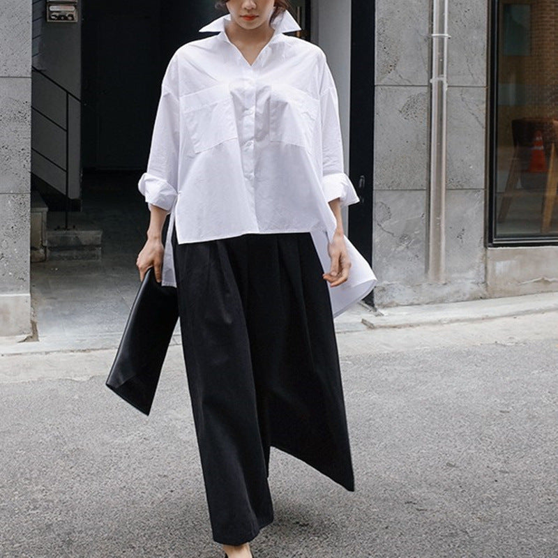 Damen Oversized Bluse mit strukturiertem Schnitt und modischen Ärmeln WW