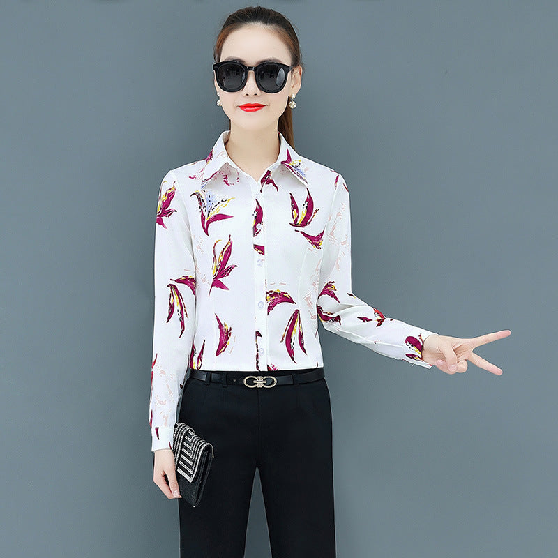 Damen Bluse mit floralem Design WW
