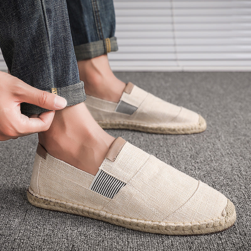WW | Stilvolle Leichte Canvas Loafer Für Herren