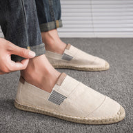 WW | Stilvolle Leichte Canvas Loafer Für Herren