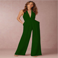 WW | Ärmelloser Halterneck Jumpsuit