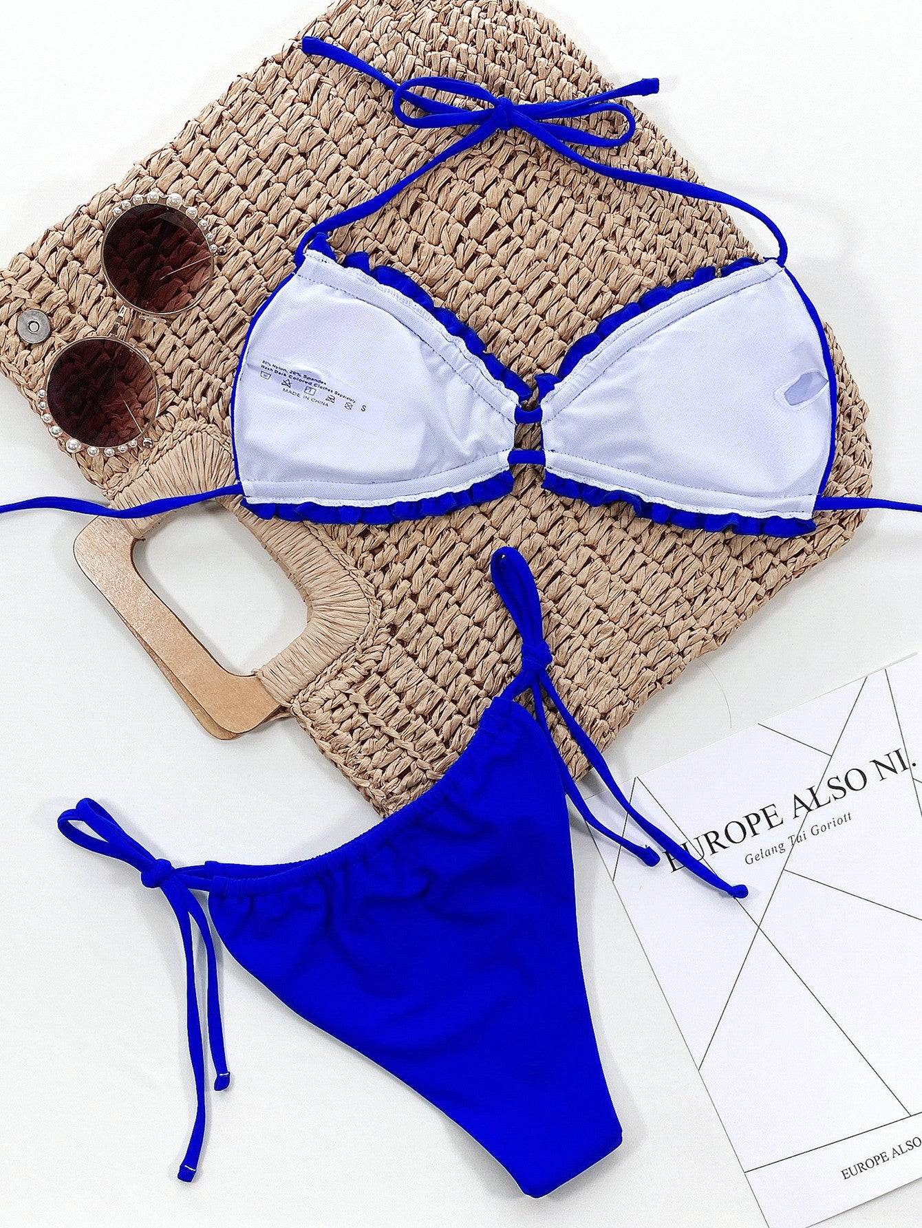 WW | Rüschentrill Halterneck Bikini Set