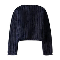WW | Grobstrick-Strickjacke mit großen Knöpfen