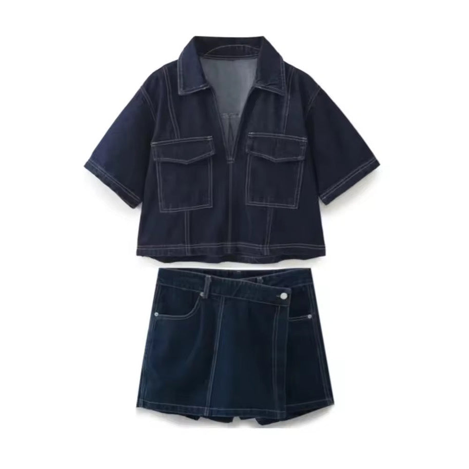WW | Trendiges Denim Satz Urban Chic