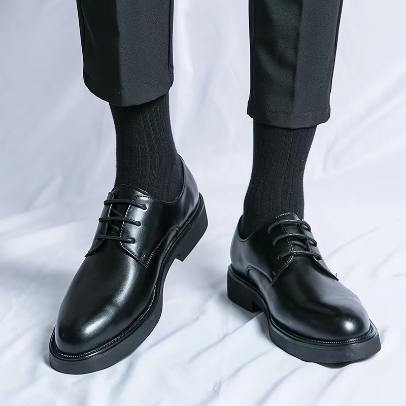 W&W Mode | Elegante Herrenschuhe Aus Leder Mit Schnürung Und Rutschfester Sohle